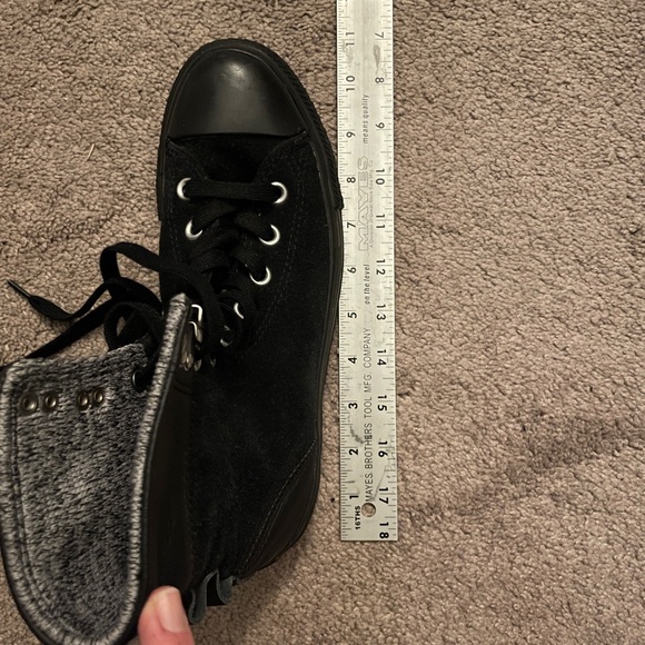 Black Suede High Top Converse All Stars - Picture 9 of 9